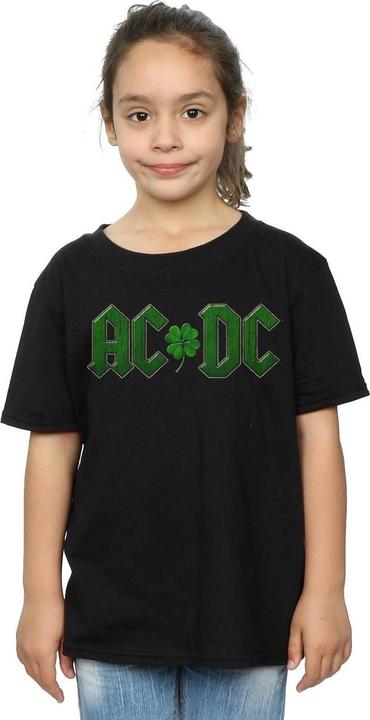 Produktbild AC/DC TShirt mit KleeblattLogo aus Baumwolle Mädchen (128)