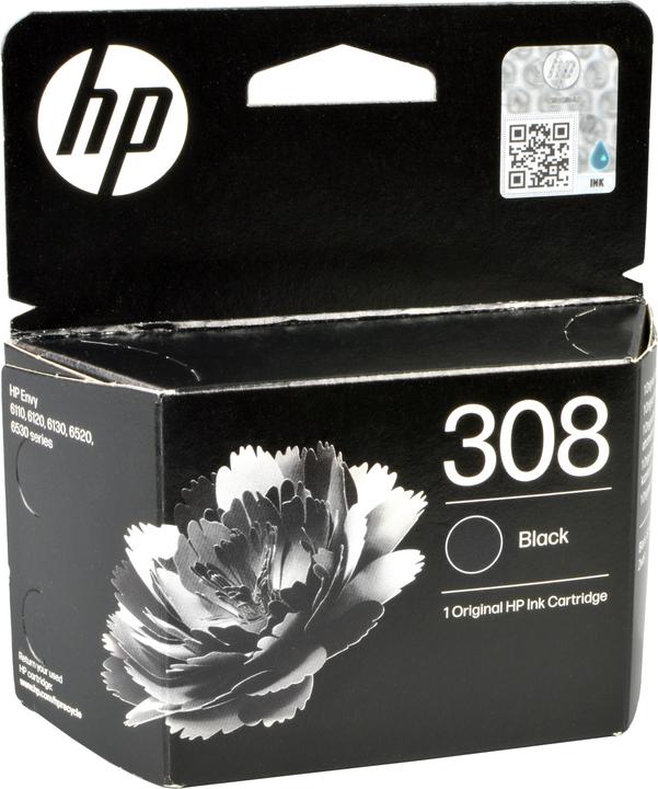 Actual product image HP 7FP21UE#CE1 308 Envy Ink black 160 (FC)