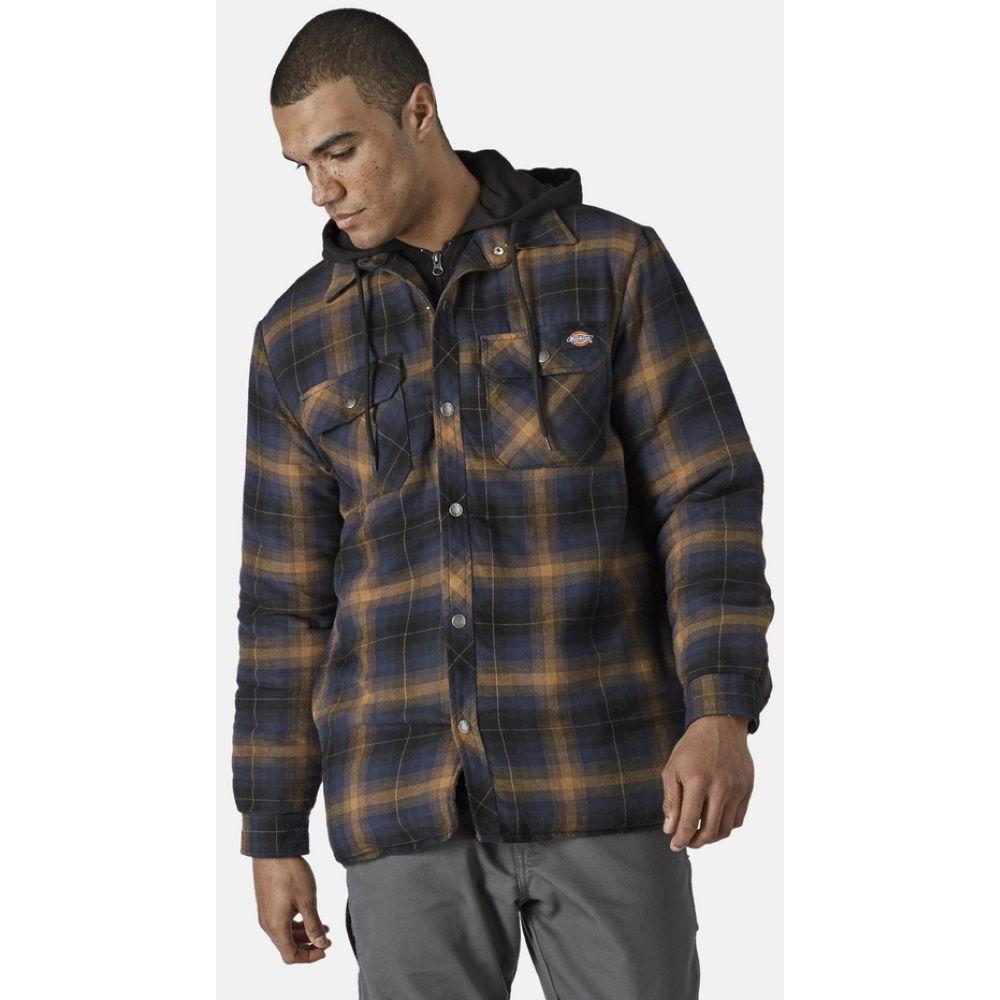 Dickies, Herren, Jacke, Flannellhemd (XL), Blau, XL
