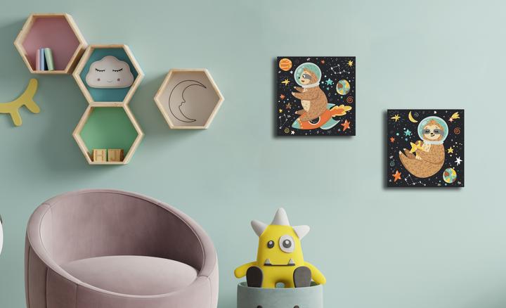 Actual product image Diamond Dotz Box Sloth Astronaut