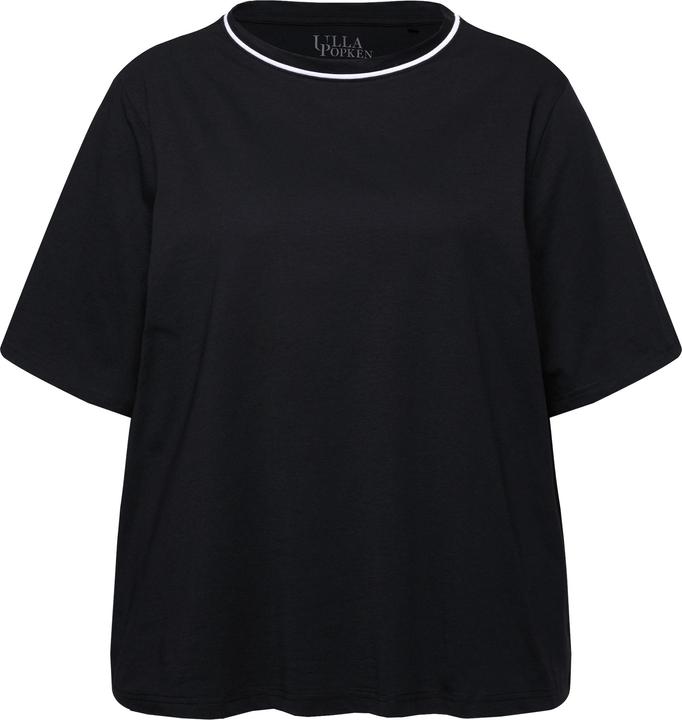 Produktbild Ulla Popken Pyjama-Shirts, 2er-Pack, Punkte/uni, Halbarm (46, 48)