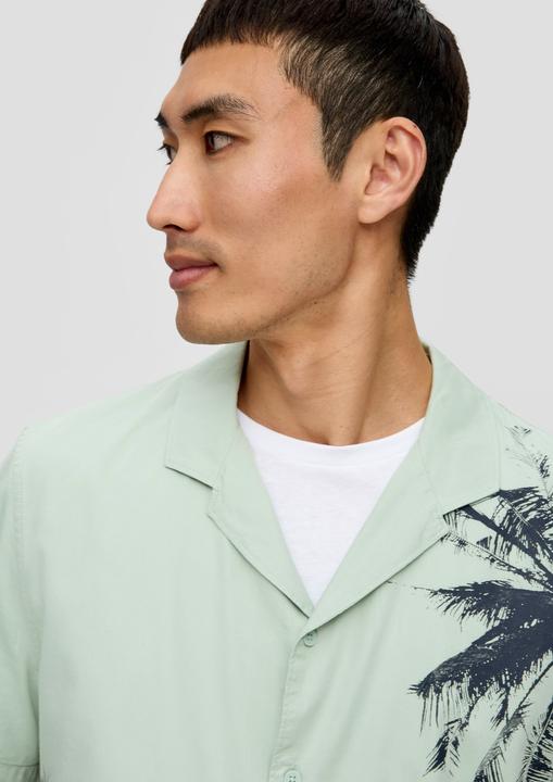 Immagine prodotto s.Oliver Hemd Kurzarmhemd mit Frontprint aus Baumwollmix (3XL)