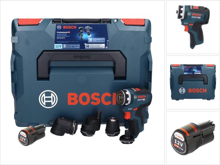 Produktbild Bosch Professional GSR 12V-35 FC Professional Akku Bohrschrauber 12 V 35 Nm Brushless + 1x Akku 3,0 Ah + L-Boxx -