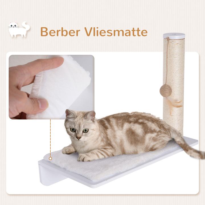 Actual product image PawHut Cat tree for wall mounting (50 cm, White)