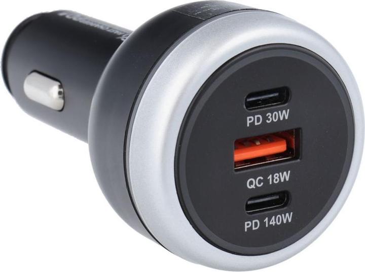 Actual product image OEM Car accessories Car charger USB A + 2 x Type C PD QC3.0 3A 191W CC69-2C1A black