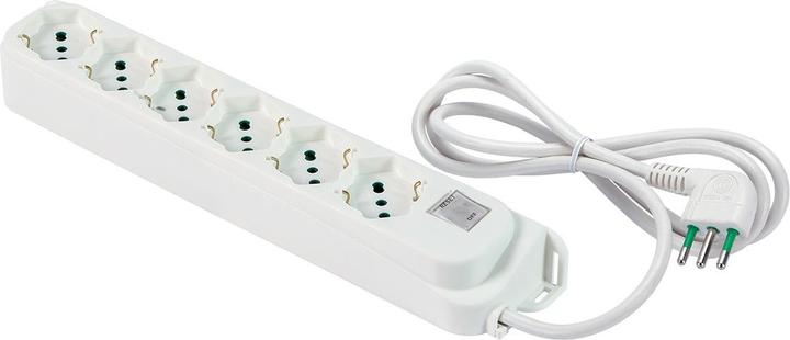 Actual product image Goobay Fme Multipresa 6x2Pt Sk White Int (6x, 1.50 m)