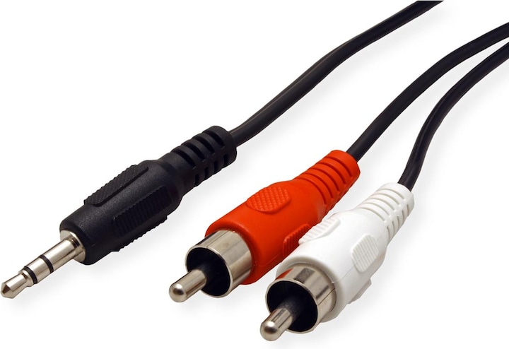Produktbild Roline Stereo-Klinke - Stereo-Cinch (5 m, 3.5mm Klinke (AUX), Cinch)