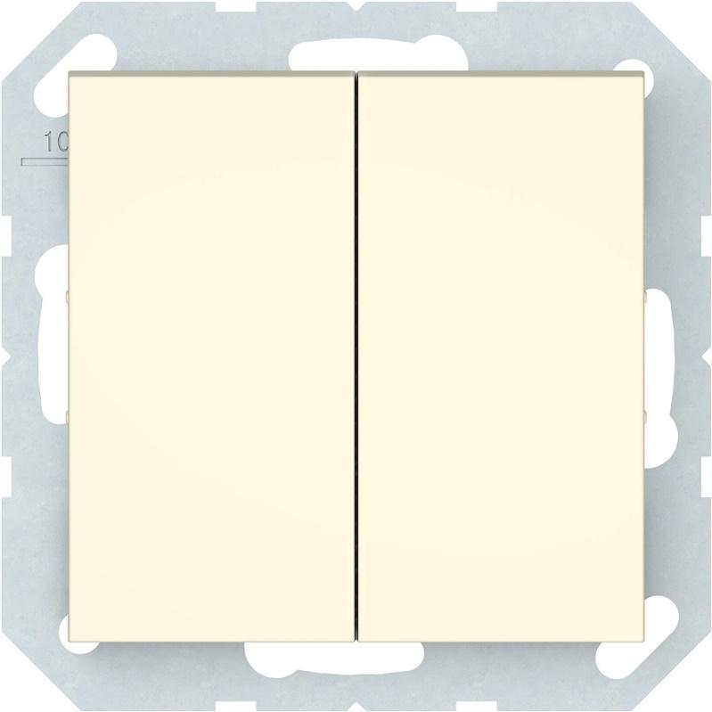 Vila, Lichtschalter + Storenschalter, SWITCH 2G. IVORY P510-020-02 QR1000
