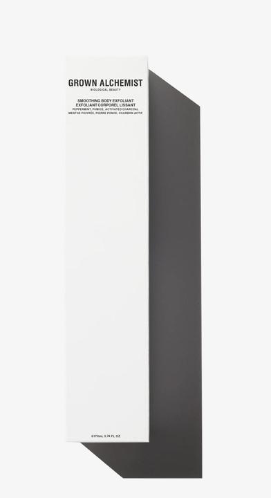 Produktbild Grown Alchemist GROWN Beauty Smoothing Body Exfoliant: Peppermint, Pumice & Activated Charcoal (170 ml)