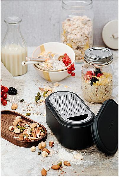 Produktbild Microplane Handreibe Auffangbehälter / Walnuss