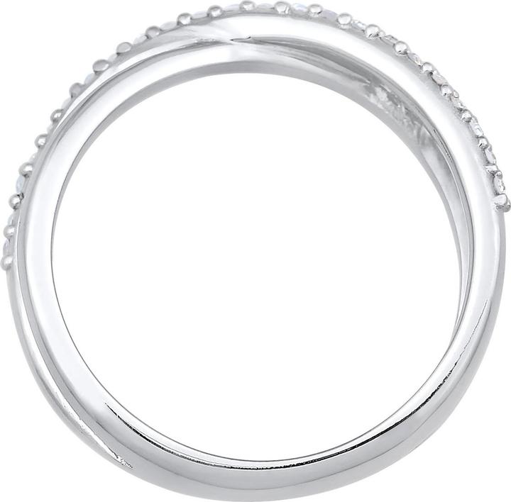 Immagine prodotto Elli Anello di cristallo, ritorto (56, 925 Argento)