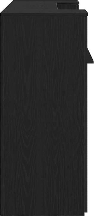 Actual product image VidaXL Reception counter black oak look 180x50x103.5cm wood-based material