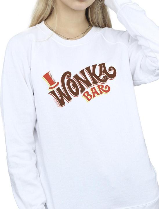 Actual product image Willy Wonka & the Chocolate Factory Womens/Ladies Bar Logo Sweatshirt (4XL)
