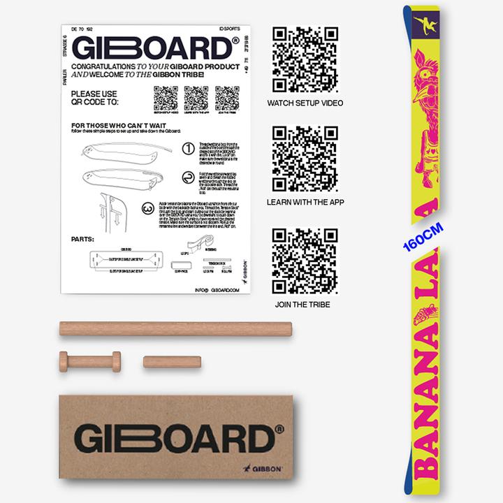 Actual product image Gibbon Giboard Webbing Bananalama (1.60 m)