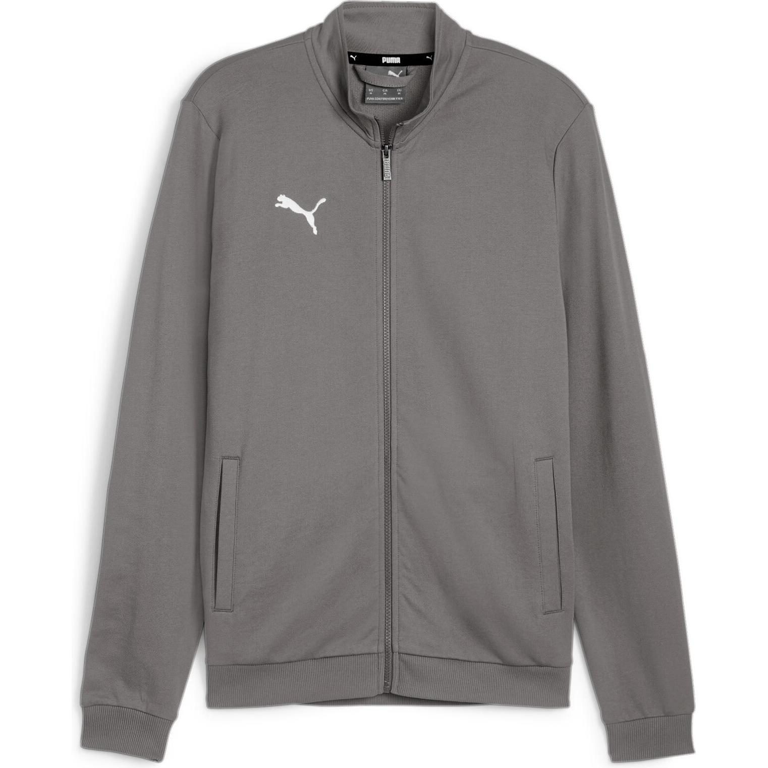 Puma, Herren, Laufjacke, teamGOAL Casual Tracktop (L), Grau, L