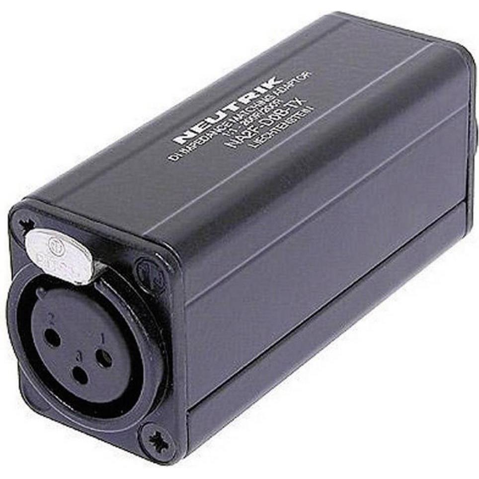 Neutrik Na2f-D0b-Tx (Klinkenadapter), Audio Adapter, Schwarz