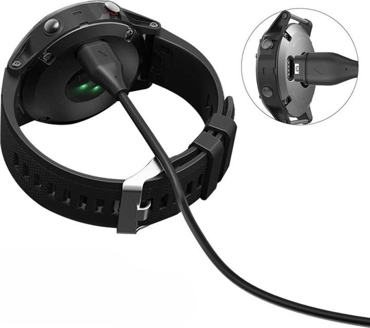 Immagine prodotto Tech-Protect MC04 UltraBoost USB-C-Kabel für Garmin-Uhr, 1 m, Schwarz