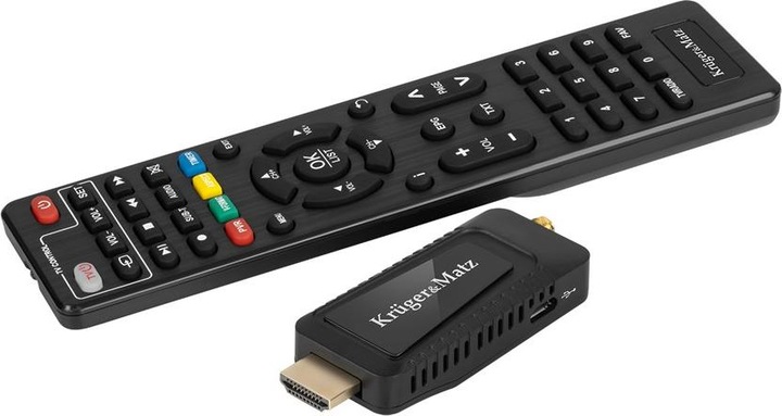 Produktbild Krüger&Matz KRUGER & MATZ Mini-Receiver DVB-T2 H.265 HEVC KM9999 (DVB-T, DVB-T2)