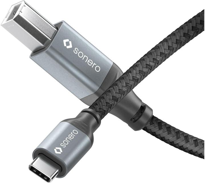 Actual product image Sonero USB C - USB B (1 m, USB 2.0, 10 W)