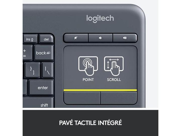 Immagine prodotto Logitech K400 Plus (CH, Senza fili)