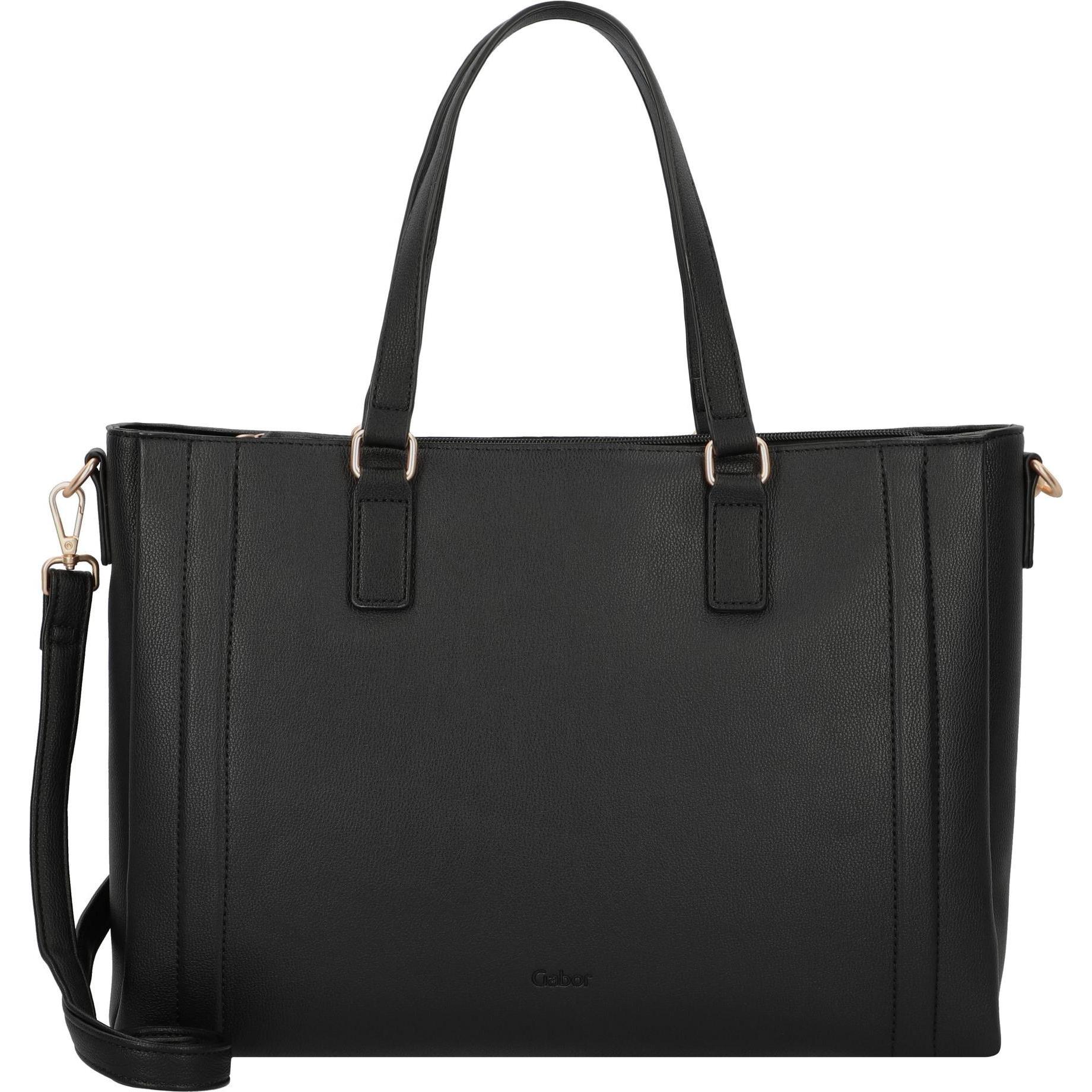 Gabor, Tasche, Gillian Shopper Tasche 38 cm, Schwarz, (10 l)