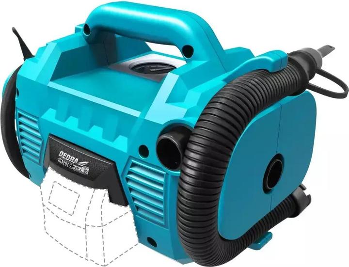 Actual product image Dedra Car compressor DED7073 18V (10 bar, 235 l)