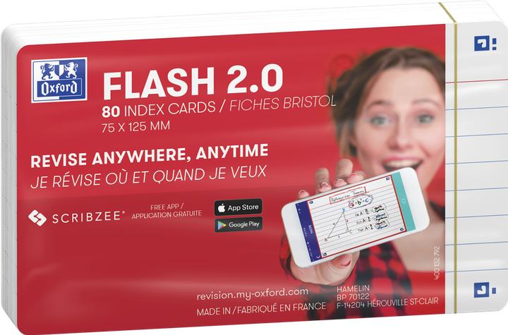 Actual product image Oxford FLASH 2.0 flashcards (A7, 250 g/m², 80 x)