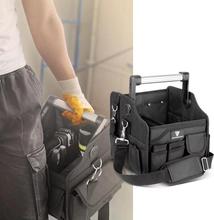 Produktbild Stahlwerk Werkzeugtasche 14 Aussentaschen 2 Innenfächer robuste Elektriker-Tasche