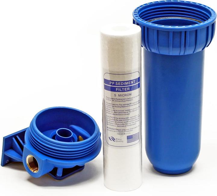 Actual product image Naturewater NW-BR10B1 1-stage filter 3/4 inch (26.16mm) 60mm PP cartridge, bracket, wrench (1x)