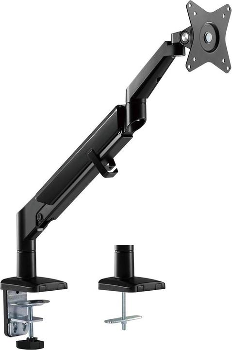 Ergo Office Schwarze Ergo-Büromonitor-Tischhalterung, Gasdruckfeder, 17"-32", 9kg, ER-405B (Tisch, 32.01")