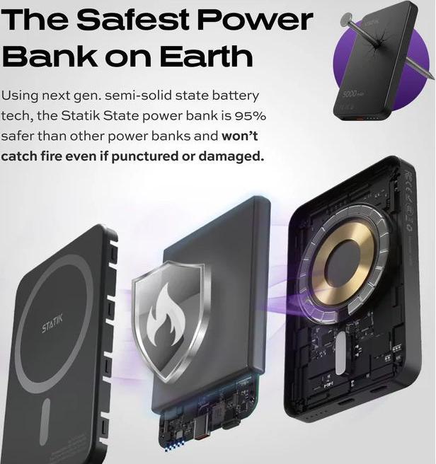 Image du produit Statik Powerbank (5000 mAh, 15 W)
