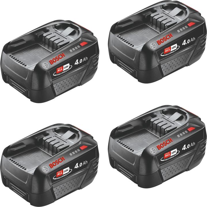 Actual product image Bosch Home & Garden Bosch 4x PBA 18V 4.0Ah W-C Akku 18 V 4,0 Ah POWER FOR ALL ( 4x 1600A011T8 ) (18 V)