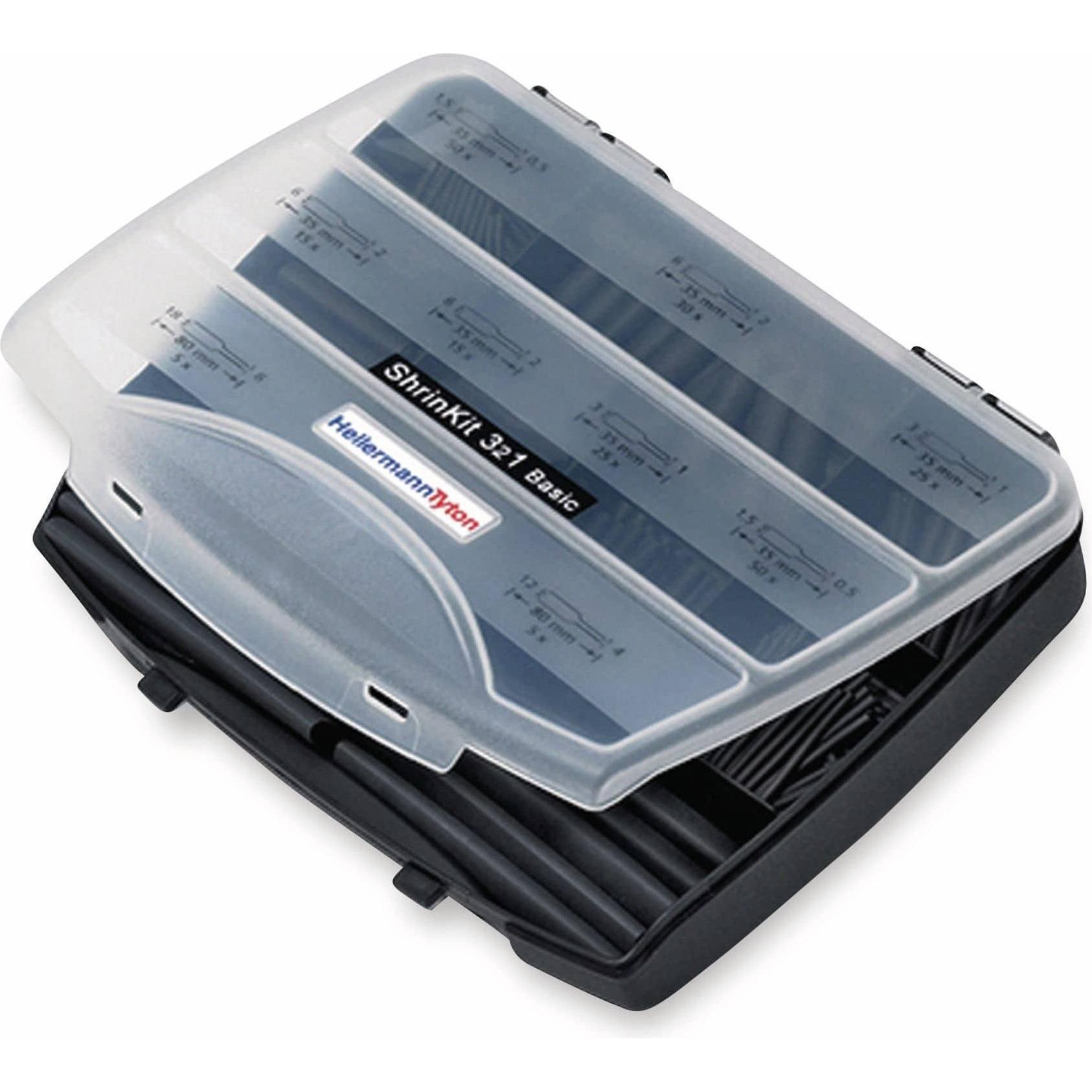 HellermannTyton, Schrumpfschlauch, Schrumpfschlauchsortiment Schw (220 x)