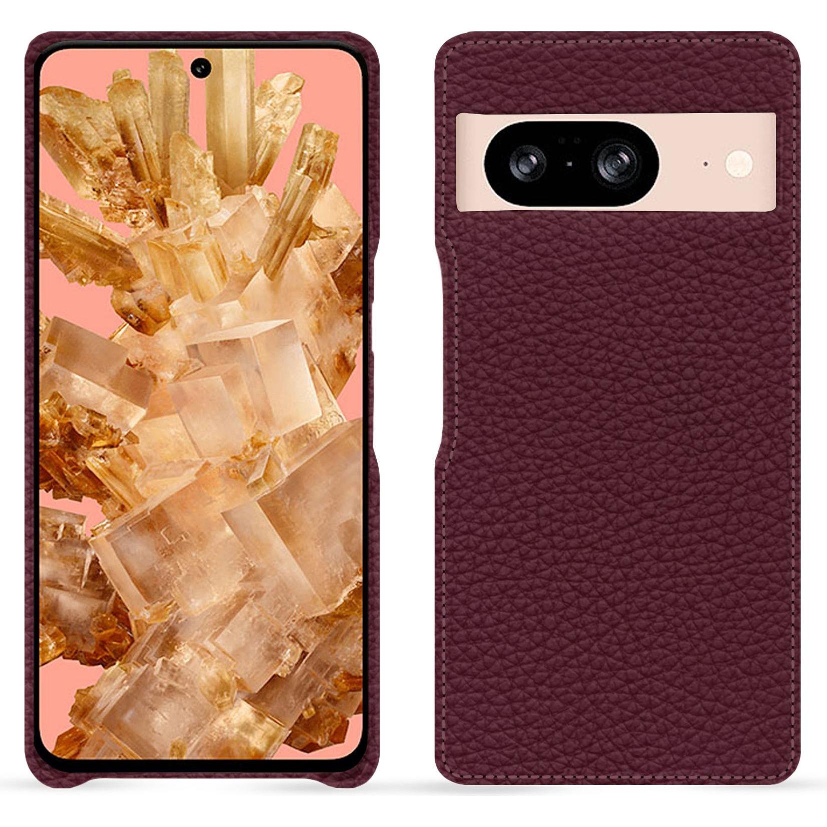 Noreve Lederschutzhülle (Google Pixel 8), Smartphone Hülle, Violett
