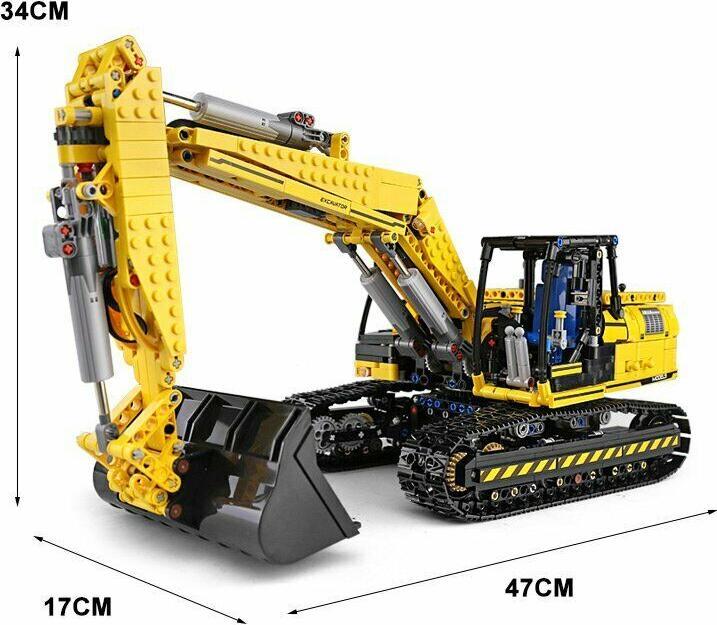 Produktbild Mould King Raupenbagger (inkl. Fernbedienung) - Klemmbausteine