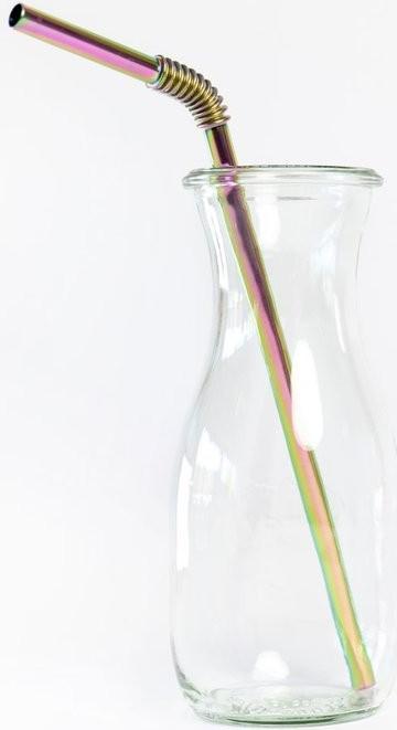 Image du produit Turtleneck Straw Pailles pliables en acier inoxydable (4 x)