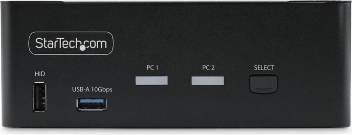 Produktbild StarTech COM 2-Port Dual-Monitor DisplayPort KVM Switch DP 1.4 8K 60Hz 4K 144Hz 2x USB 3.2 10Gbps Po