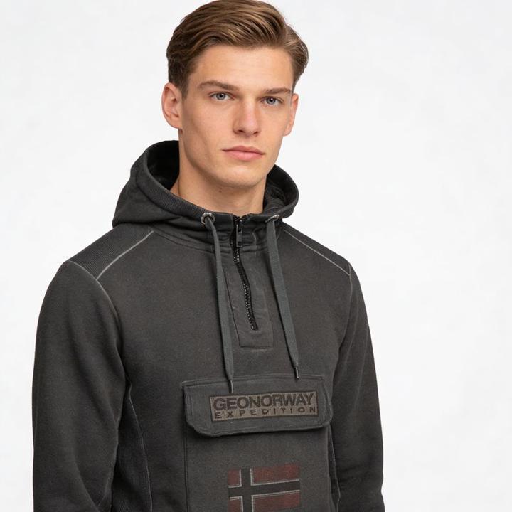 Image du produit Geographical Norway Gymclass – Sweatshirt mit Batik-Aufnäher (S)