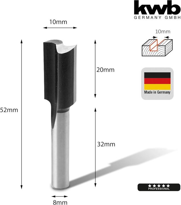 Productafbeelding kwb Hss Groeffrees 10Mm