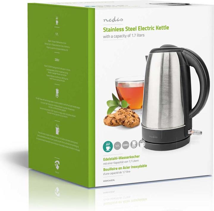 Produktbild Nedis Wasserkocher - 360°-Drehsockel - Trockengehschutz - Strix-Regler - Verdecktes Heizelement - (1.70 l)