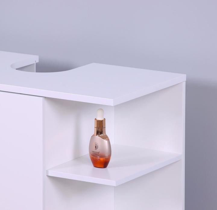 Image du produit Relaxdays Waschbeckenunterschrank Tür & Ablagen (64 x 31 x 65 cm)