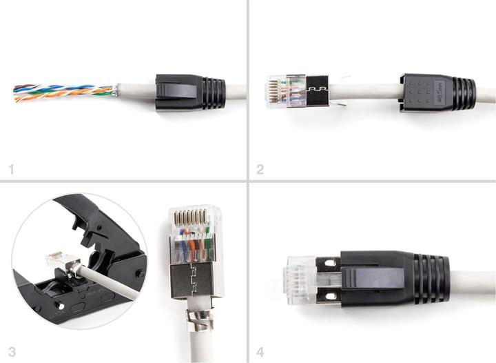 Produktbild Delock Netzwerkkabel (S/FTP, CAT6a, 0.02 m)