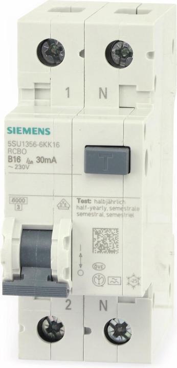 Produktbild Siemens FI-Schutzschalter 1polig 16 A