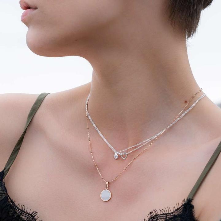 Immagine prodotto Bijouteria Pendente catena (Argento 925, Vetro (di orologio), 42 cm)