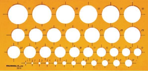 Actual product image Rumold circle template 1-35 mm (270 cm)