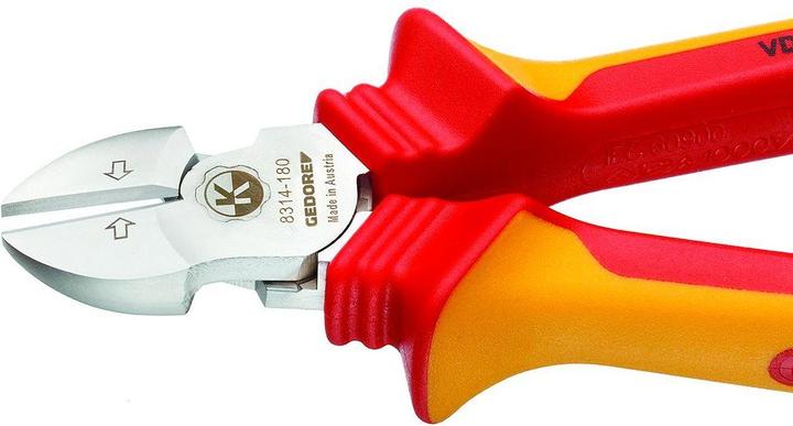 Actual product image Gedore VDE 8314180 VDEPowerSide cutters VDE Insulation of sleeves (185 mm)