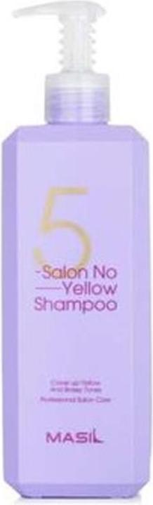 Immagine prodotto Masil 5 Salon No Yellow Shampoo 500ml (500 ml, Shampoo liquido)