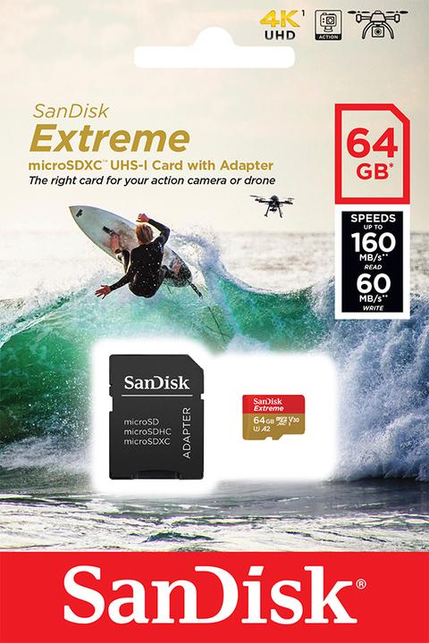 Produktbild Sandisk Extreme (128 GB, microSDXC, U3, UHS-I)