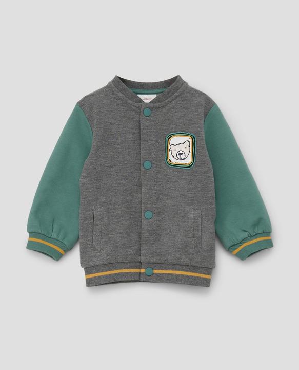 Produktbild s.Oliver Sweatshirt Jacke Sweatjacke im College-Stil (86)