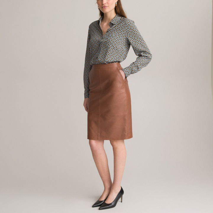Actual product image Anne Weyburn Leather skirt (40)